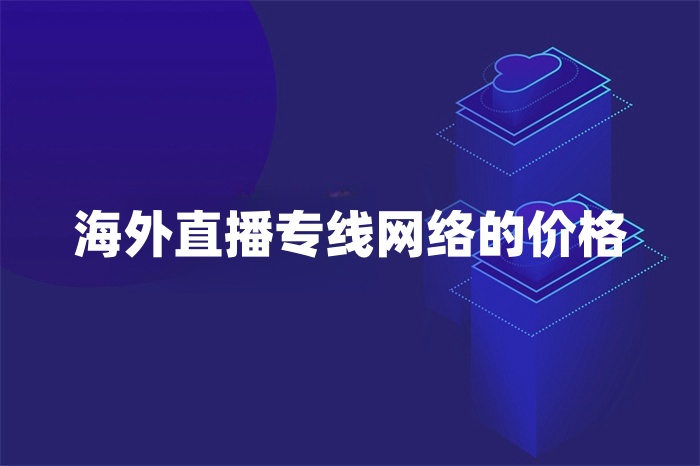 海外直播专线网络的价格