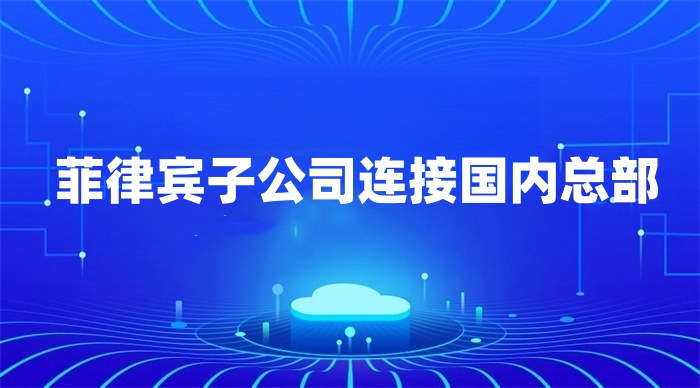 菲律宾子公司连接国内总部