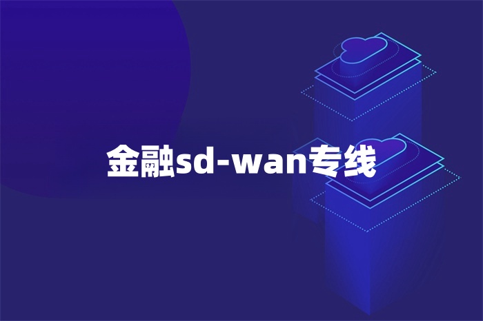 金融sd-wan专线