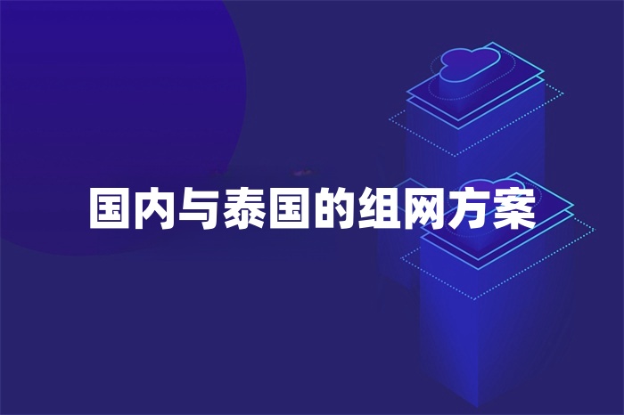 国内与泰国的组网方案