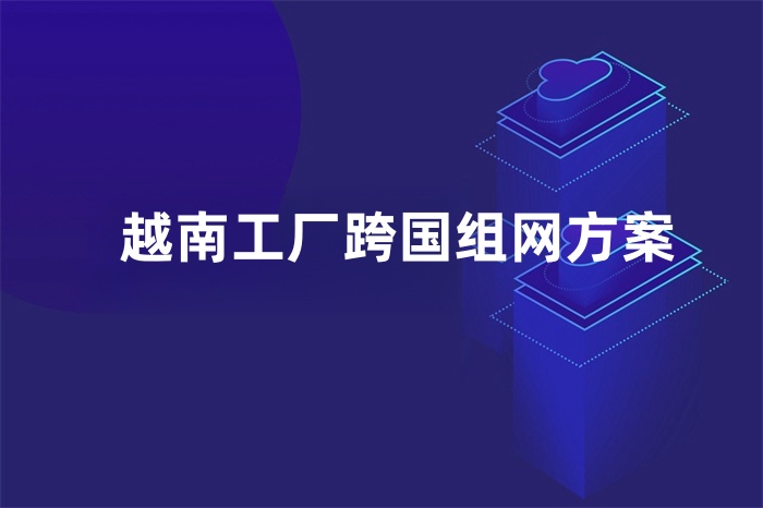 越南工厂跨国组网方案