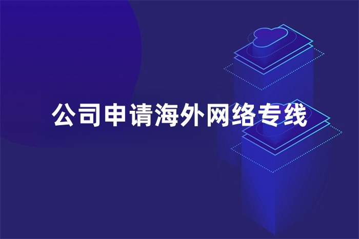 公司申请海外网络专线
