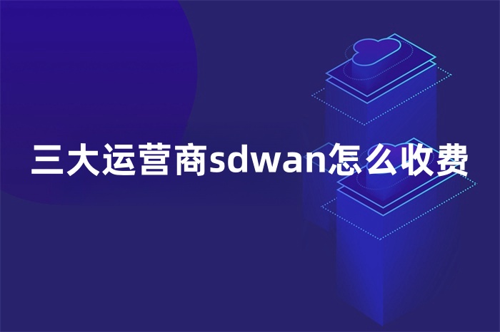 三大运营商sdwan怎么收费