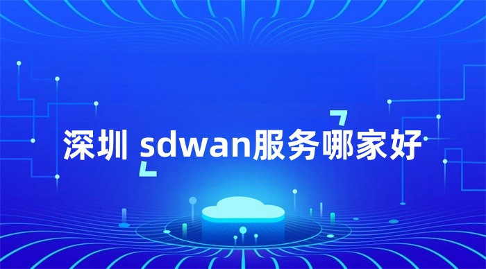 深圳 sdwan服务哪家好