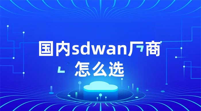 国内sdwan厂商怎么选