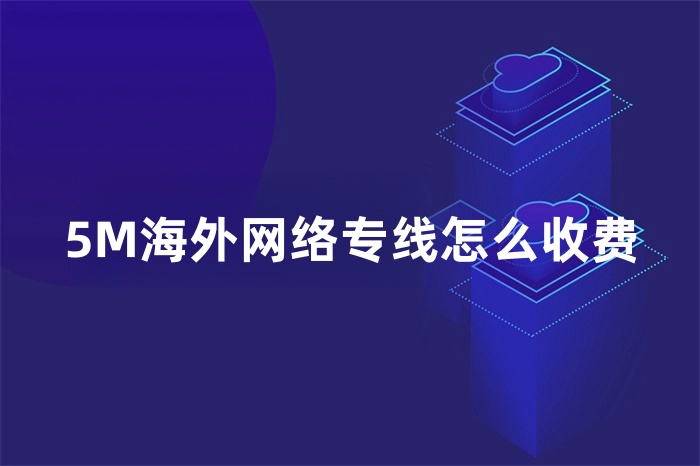 5M海外网络专线怎么收费
