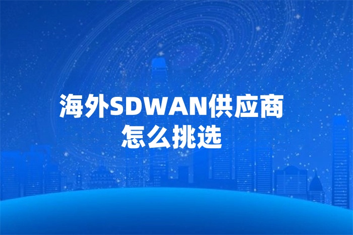 海外SDWAN供应商怎么挑选