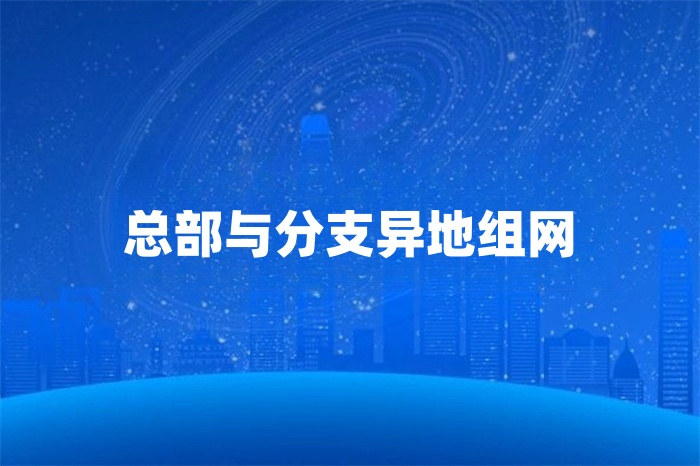 总部与分支异地组网