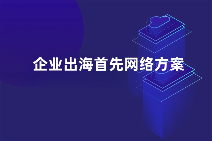 企业出海首先网络方案